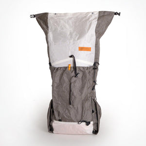OB55 backpack with open roll top - made in Australia by Orangebrown