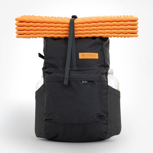 Daypack OB20 made by OrangeBrown with foam mat attached to the top of the pack.