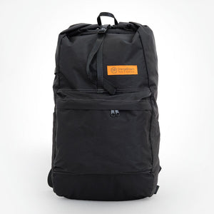 Front view of OrangeBrown OB20 Daypack with zippered front pocket.