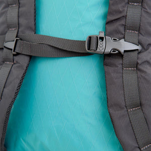 Sternum strap attached to shoulder straps of daypack OB20 made by OrangeBrown.