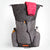 OrangeBrown backpack OB30 unrolled and fully open. Press studs of light grey colour to close roll top.