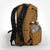 Ultralight hiking backpack OB30 in coyote VX21 fabric and black shoulder straps. With two water bottles in side pocket. Made by OrangeBrown in Australia.