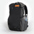 Ultralight hiking backpack OB30 in black and white. Two water bottles in side pocket. Made by OrangeBrown in Australia.
