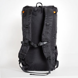 Australian made backpack OB 36 with padded shoulder straps and sternum strap with emergency whistle and carry handle.
