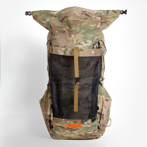 OrangeBrown OB36 backpack with unrolled top closure. Handmade in Australia.