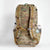 Backpanel view of backpack OB36 in multicam made by OrangeBrown. Sternum strap with emergency whistle.
