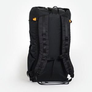 Australian made backpack OB 36 with padded shoulder straps and sternum strap with emergency whistle and carry handle.