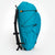 Side view of backpack OB 36 with side pocket and compression cords visible. Handmade in Australia.