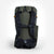OrangeBrown OB 48 hiking backpack with padded shoulder straps and hip belt. Sternum strap with emergency whistle and carry handle. Handmade in X-Pac VX21 fabric in dark green.