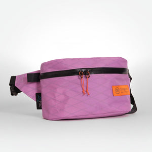 Fanny Pack for hiking and walking. This Bum Bag is hand made from X-Pac VX21 in mulberry by OrangeBrown.
