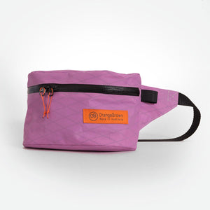 Fanny Pack for hiking and walking. This Bum Bag is hand made from X-Pac VX21 in mulberry by OrangeBrown.