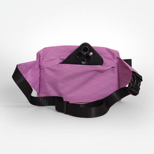 Fanny Pack for hiking and walking. This Bum Bag is hand made from X-Pac VX21 in mulberry by OrangeBrown.