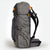 Sideview of OrangeBrown OB55 backpack. Compression cord and large side pocket.
