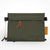 Sternum strap bag made from dark green X-Pac VX21 fabric. A mobile phone and snacks easily fit into the bag. 