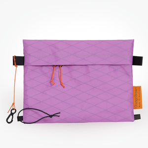 Australian made sternum strap bag with YKK #3 zipper, made from mulberry VX21 X-Pac fabric.