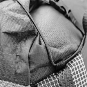 Detail: One of the 18 webbing loops on the OrangeBrown OB30 backpack. Made in Australia.