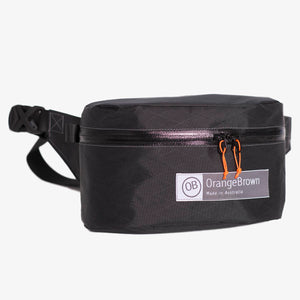 Fanny Pack for hiking and walking. This Bum Bag is hand made from X-Pac VX21 in colour black by OrangeBrown.