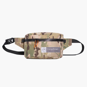 Fanny Pack for hiking and walking. This Bum Bag is hand made from X-Pac X33 Cordura in colour camouflage by OrangeBrown.