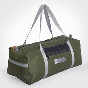 Travel bag with carry straps long enough to be used as shoulder carry straps. Australian made.